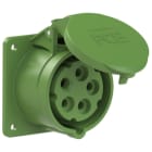 PC ELECTRIC - CEE-Anbausteckdose gerade (75x75mm) 16A 5p 10h IP44/IP54