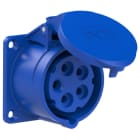PC ELECTRIC - CEE-Anbausteckdose gerade (70x70mm) 16A 5p 9h IP44/IP54 TT