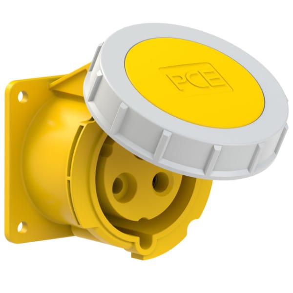 PC ELECTRIC - CEE-Anbausteckdose gerade (75x75mm) 32A 3p 4h IP67