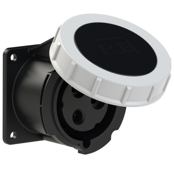PC ELECTRIC - CEE-Anbausteckdose gerade (75x75mm) 32A 3p 7h IP67