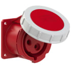 PC ELECTRIC - CEE-Anbausteckdose gerade (75x75mm) 32A 3p 9h IP67