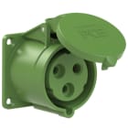 PC ELECTRIC - CEE-Anbausteckdose gerade (70x70mm) 32A 3p 2h IP44/IP54