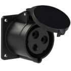 PC ELECTRIC - CEE-Anbausteckdose gerade (75x75mm) 32A 3p 7h IP44/IP54