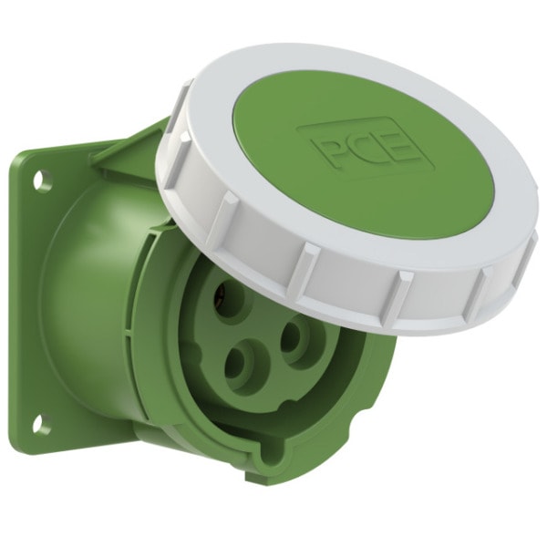 PC ELECTRIC - CEE-Anbausteckdose gerade (75x75mm) 32A 4p 10h IP67