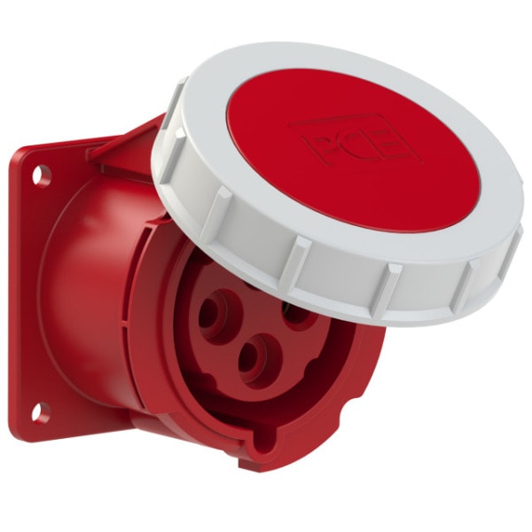 PC ELECTRIC - CEE-Anbausteckdose gerade (75x75) 32A 4p 3h IP67