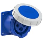 PC ELECTRIC - CEE-Anbausteckdose gerade (75x75mm) 32A 4p 9h IP67