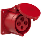 PC ELECTRIC - CEE-Anbausteckdose gerade (75x75mm) 32A 4p 6h IP44/IP54 TT