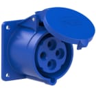 PC ELECTRIC - CEE-Anbausteckdose gerade (75x75mm) 32A 4p 9h IP44/IP54 TT