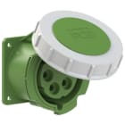 PC ELECTRIC - CEE-Anbausteckdose gerade (75x75mm) 32A 5p 2h IP67