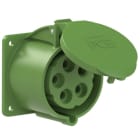 PC ELECTRIC - CEE-Anbausteckdose gerade (75x75mm) 32A 5p 2h IP44/IP54