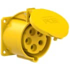 PC ELECTRIC - CEE-Anbausteckdose gerade (70x70mm) 32A 5p 4h IP44/IP54