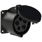 PC ELECTRIC - CEE-Anbausteckdose gerade (70x70mm) 32A 5p 7h IP44/IP54