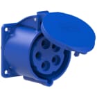 PC ELECTRIC - CEE-Anbausteckdose gerade (70x70mm) 32A 5p 9h IP44/IP54