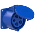 PC ELECTRIC - CEE-Anbausteckdose gerade (75x75mm) 32A 5p 9h IP44/IP54