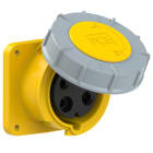 PC ELECTRIC - CEE-Anbausteckdose gerade (100x100) 63A 3p 4h IP67 POWER TWIST