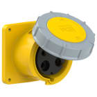 PC ELECTRIC - CEE-Anbausteckdose gerade (120x120) 125A 3p 4h IP67 POWER TWIST