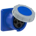 PC ELECTRIC - CEE-Anbausteckdose gerade (120x120) 125A 4p 9h IP67 POWER TWIST