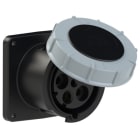 PC ELECTRIC - CEE-Anbausteckdose gerade (120x120) 125A 5p 7h IP67 POWER TWIST