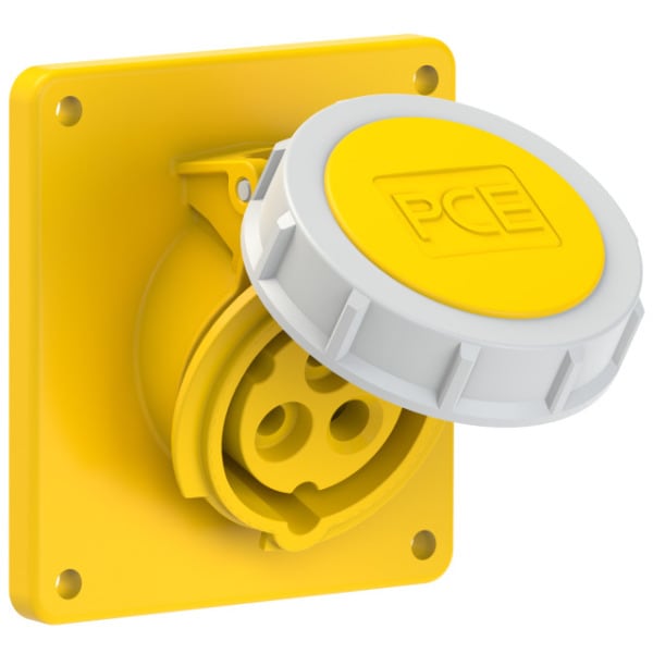 PC ELECTRIC - CEE-Anbausteckdose schräg (92x100mm) 16A 3p 4h IP67