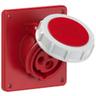 PC ELECTRIC - CEE-Anbausteckdose schräg (92x100mm) 16A 3p 9h IP67