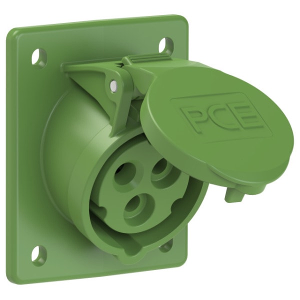 PC ELECTRIC - CEE-Anbausteckdose schräg (70x85mm) 16A 3p 10h IP44/IP54