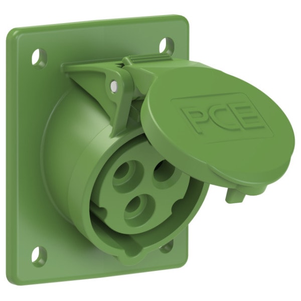 PC ELECTRIC - CEE-Anbausteckdose schräg (70x85mm) 16A 3p 2h IP44/IP54