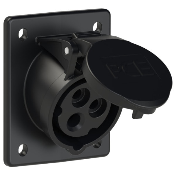 PC ELECTRIC - CEE-Anbausteckdose schräg (70x85mm) 16A 3p 7h IP44/IP54