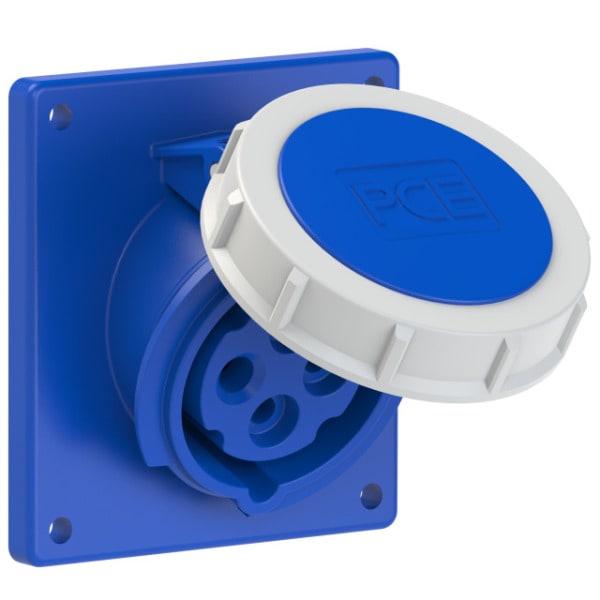 PC ELECTRIC - CEE-Anbausteckdose schräg (92x100mm) 16A 4p 9h IP67