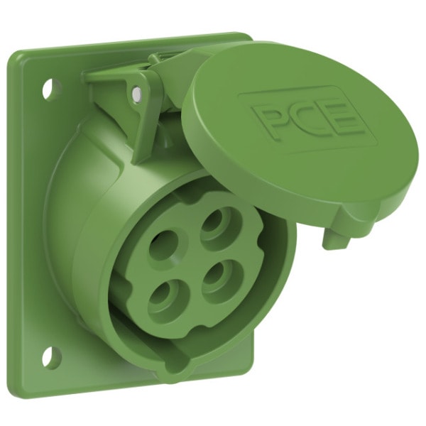 PC ELECTRIC - CEE-Anbausteckdose schräg (70x85mm) 16A 4p 10h IP44/IP54