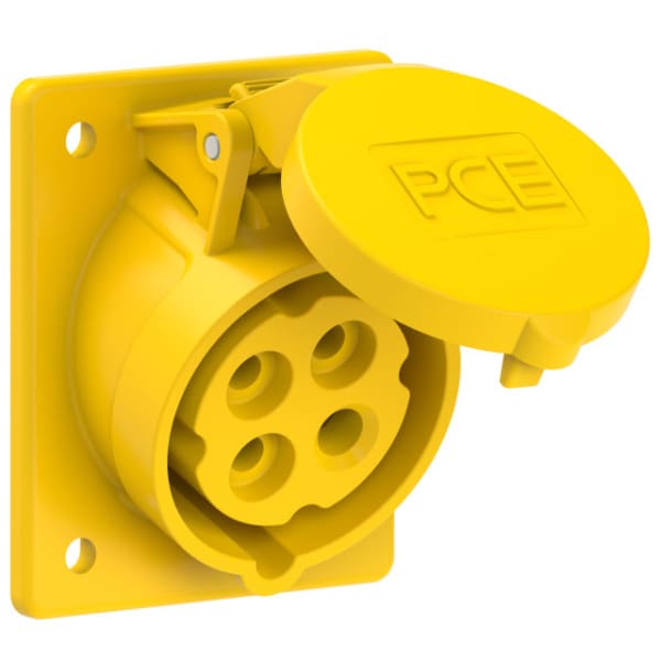 PC ELECTRIC - CEE-Anbausteckdose schräg (70x85mm) 16A 4p 4h IP44/IP54