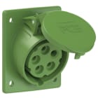 PC ELECTRIC - CEE-Anbausteckdose schräg (80x97mm) 16A 5p 2h IP44/IP54