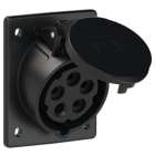 PC ELECTRIC - CEE-Anbausteckdose schräg (80x97mm) 16A 5p 7h IP44/IP54
