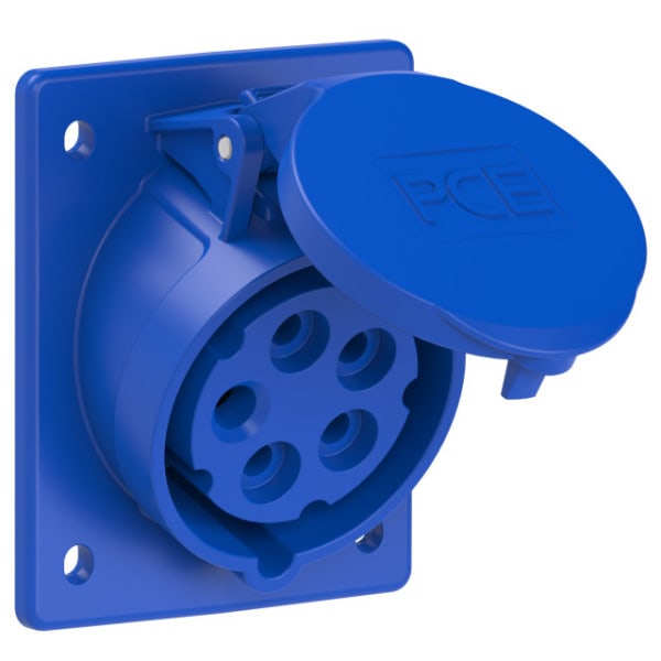 PC ELECTRIC - CEE-Anbausteckdose schräg (80x97mm) 16A 5p 9h IP44/IP54