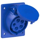 PC ELECTRIC - CEE-Anbausteckdose schräg (80x97mm) 16A 5p 9h IP44/IP54
