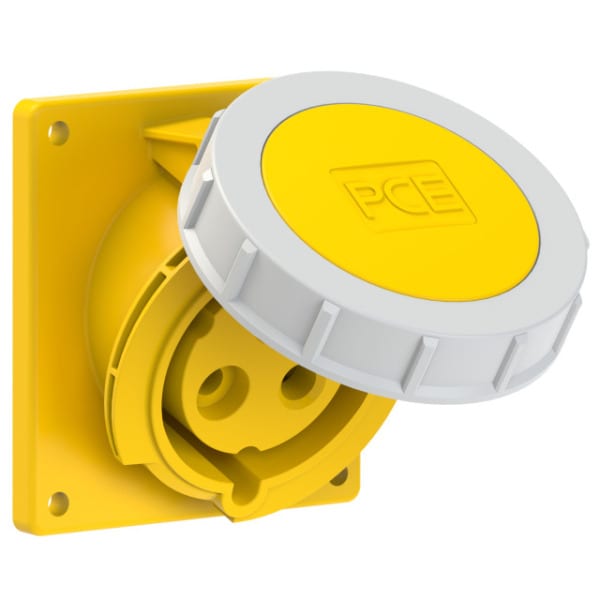 PC ELECTRIC - CEE-Anbausteckdose schräg (92x100mm) 32A 3p 4h IP67