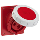 PC ELECTRIC - CEE-Anbausteckdose schräg (92x100mm) 32A 3p 9h IP67