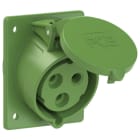 PC ELECTRIC - CEE-Anbausteckdose schräg (80x97mm) 32A 3p 2h IP44/IP54
