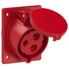 PC ELECTRIC - CEE-Anbausteckdose schräg (80x97mm) 32A 3p 9h IP44/IP54