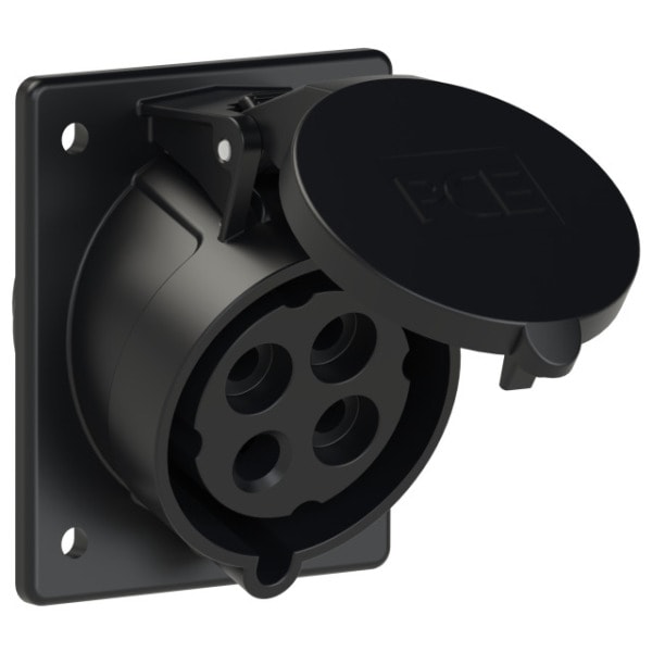 PC ELECTRIC - CEE-Anbausteckdose schräg (80x97mm) 32A 4p 7h IP44/IP54