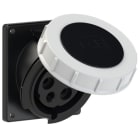 PC ELECTRIC - CEE-Anbausteckdose schräg (92x100mm) 32A 5p 7h IP67