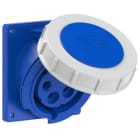 PC ELECTRIC - CEE-Anbausteckdose schräg (92x100mm) 32A 5p 9h IP67