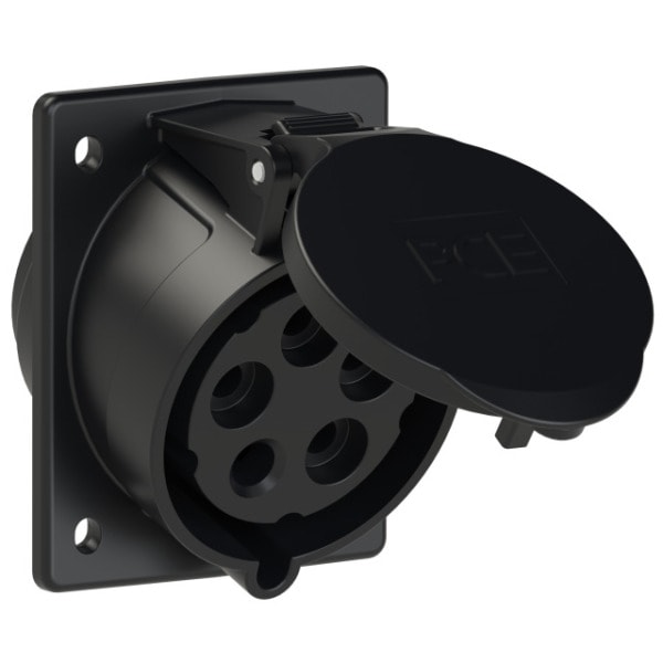PC ELECTRIC - CEE-Anbausteckdose schräg (80x97mm) 32A 5p 7h IP44/IP54