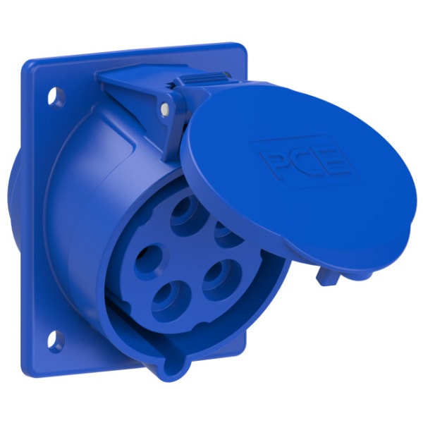 PC ELECTRIC - CEE-Anbausteckdose schräg (80x97mm) 32A 5p 9h IP44/IP54