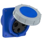 PC ELECTRIC - CEE-Anbausteckdose schräg (120x130) 125A 3p 6h IP67 POWER TWIST