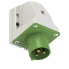 PC ELECTRIC - CEE-Wandgerätestecker 16A 3p 2h IP44