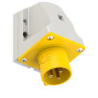 PC ELECTRIC - CEE-Wandgerätestecker 16A 3p 4h IP44