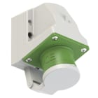 PC ELECTRIC - CEE-Wandgerätestecker 16A 4p 10h IP44 mit Deckel