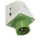 PC ELECTRIC - CEE-Wandgerätestecker 16A 4p 2h IP44