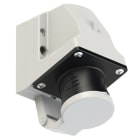 PC ELECTRIC - CEE-Wandgerätestecker 16A 4p 7h IP44 mit Deckel