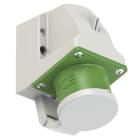 PC ELECTRIC - CEE-Wandgerätestecker 16A 5p 10h IP44  mit Deckel